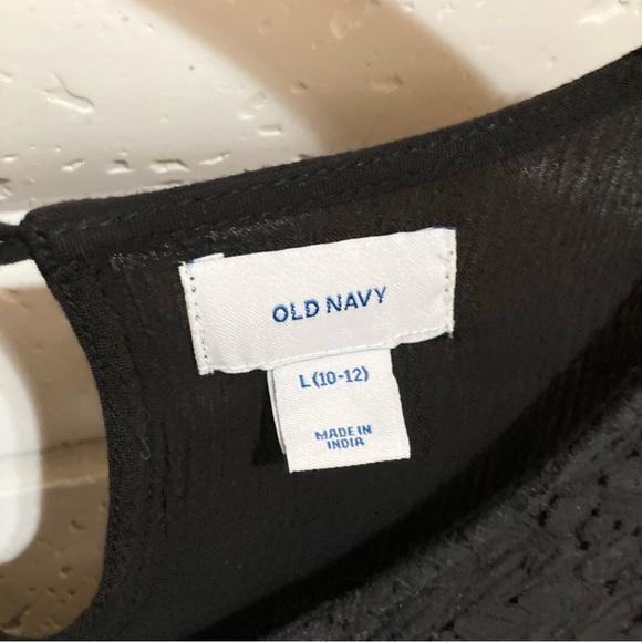 Girls Black Dress Lade Detail Size Large L 10 - 12 - Picture 4 of 9